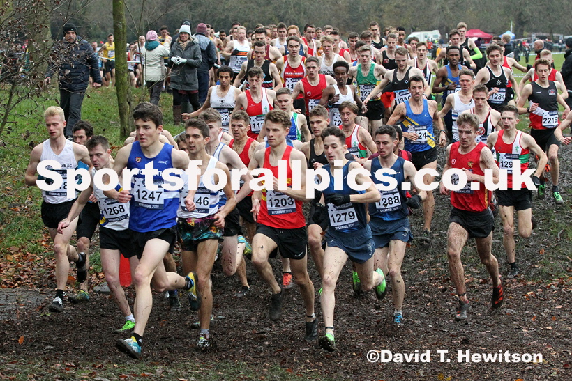 Senior and under-23 men, 2019 European Cross Country Trials and British Cross Challenge, Sefton Park, Liverpool.  Photo: David T. Hewitson/Sports for All Pics